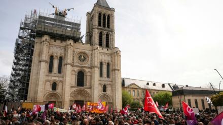 Rassemblement contre le racisme à Saint-Denis, à l'appel du nouveau maire LFI Bally Bagayoko, le 4 avril 2026 
