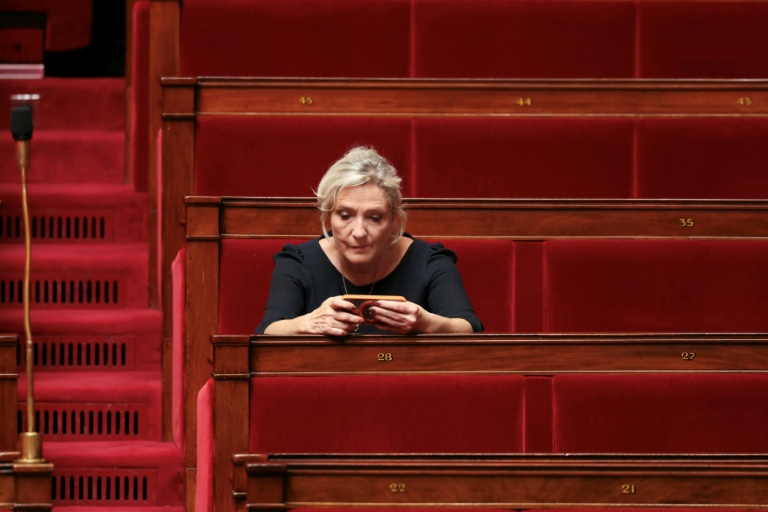 Marine Le Pen, présidente du groupe RN à l'Assemblée nationale, le 23 juin 2026 à Paris