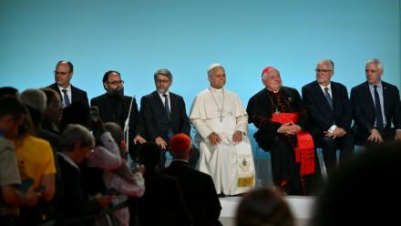 Le pape Léon XIV à une rencontre interreligieuse à Metz le 28 septembre 2026