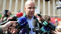 Le président de la FNSEA, Arnaud Rousseau, devant l'Assemblée nationale à Paris le 26 mai 2025
