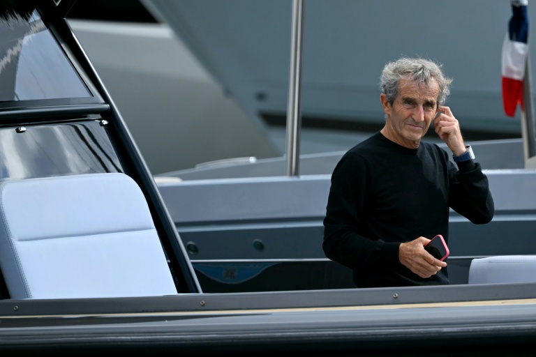 Le pilote français de F1 Alain Prost à Monaco, le 25 mai 2024