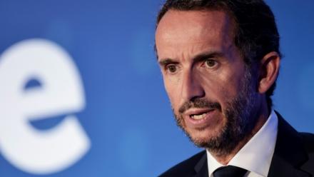 Le PDG de Carrefour, Alexandre Bompard, le 22 mai 2026 à Massy, près de Paris