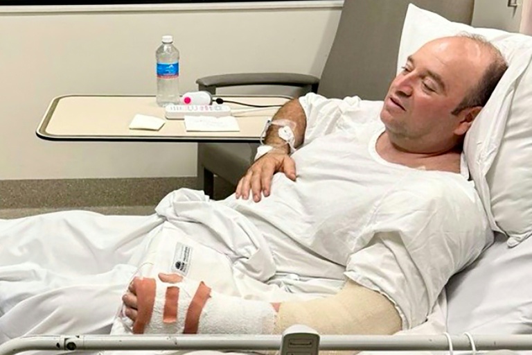 Photo d'Ahmed al Ahmed fournie par les autorités locales le 15 décembre 2025 à l'hôpital St George de Sydney
