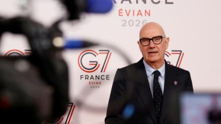 Le ministre français de l'Economie, Roland Lescure, juste avant une nouvelle réunion du G7 finances, à Paris, le 19 avril 2026