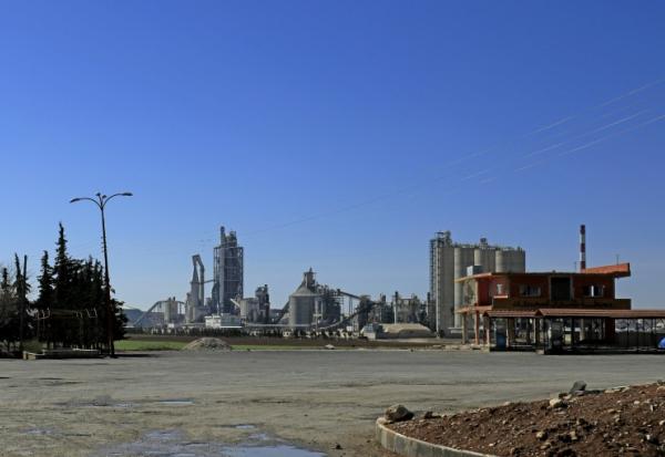 Le cimenterie Lafarge à Jalabiya, dans le nord de la Syrie, le 19 février 2018