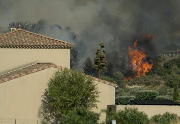 Un incendie à Tournissan, dans l'Aude, le 5 août 2025
