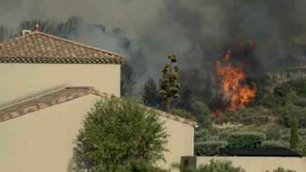Un incendie à Tournissan, dans l'Aude, le 5 août 2025