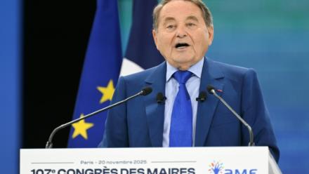 André Laignel au Congrès des maires à Paris Expo Porte de Versailles le 20 novembre 2025