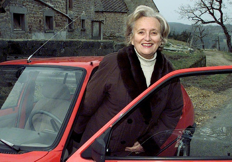 Bernadette Chirac, l'épouse de l'ex-président Jacques Chirac, le 26 février 1998 à Corrèze
