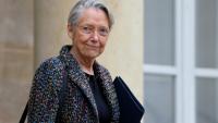 La ministre démissionnaire de l'Education et ancienne Première ministre Elisabeth Borne à Paris, le 5 février 2025