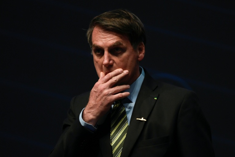 Jair Bolsonaro, alors président du Brésil, le 11 octobre 2019 à Rio de Janeiro