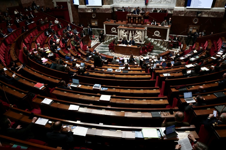 L'hémicycle de l'Assemblée nationale, le 25 octobre 2025