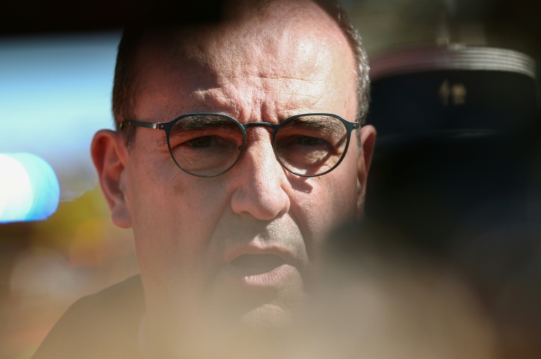 Le Pdg de la SNCF Jean Castex le 7 avril 2026 à Bully-les-Mines, dans le Pas-de-Calais