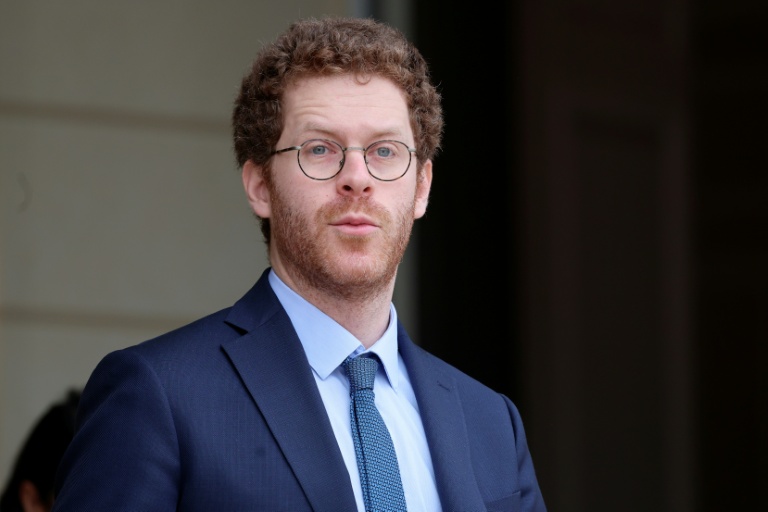 David Amiel, ministre de l'Action et des Comptes publics, à la sortie de l'Elysée, le 15 avril 2026 à Paris