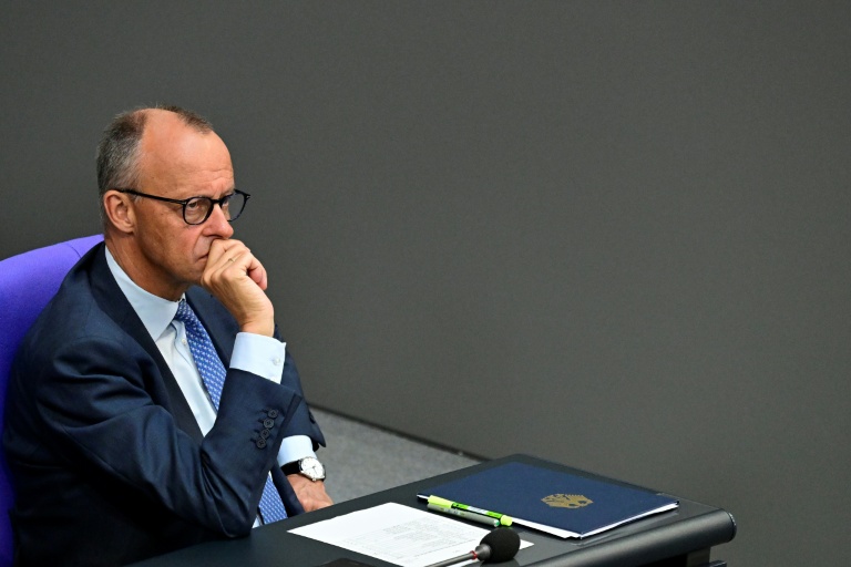 Le chancelier allemand Friedrich Merz le 11 juin 2026 au Bundenstag le 11 juin 2026