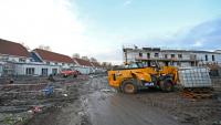 Chantier de rénovation énergétique à Lens le 16 janvier 2023