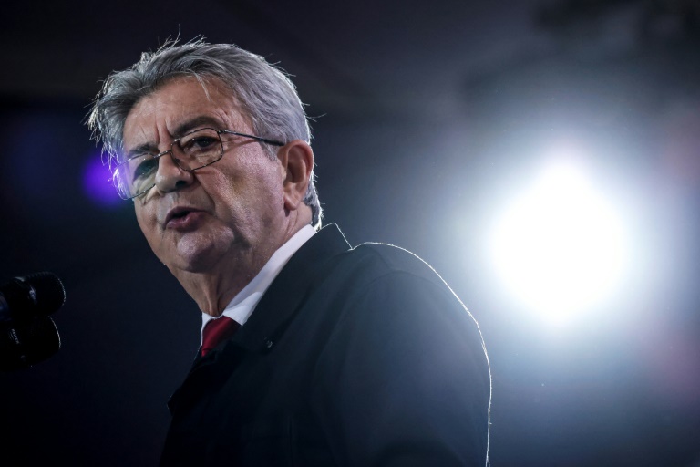 Le leader de La France insoumise, Jean-Luc Mélenchon, lors de la 