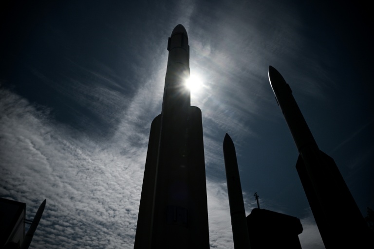 Des missiles MBDA au salon Eurosatory à Villepinte, près de Paris, le 16 juin 2026