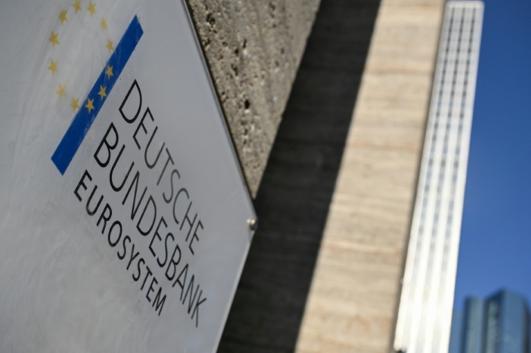 Le logo de la Bundesbank à Francfort, le 5 mars 2026