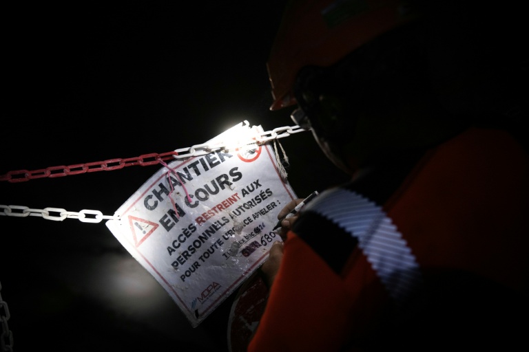 Travaux en cours au centre de stockage de déchets dangereux Stocamine à Wittelsheim, dans le Haut-Rhin, le 25 septembre 2025