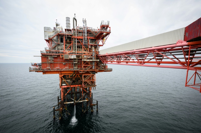 Une plateforme d'extraction en mer du Nord, le 17 juin 2024