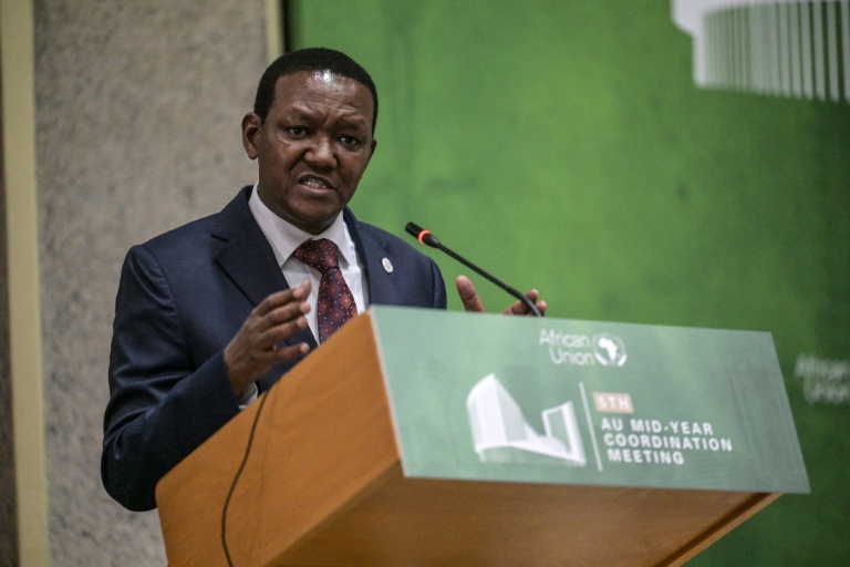 Le ministre kényan Alfred Mutua à Nairobi, le 12 juillet 2023