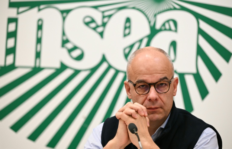 Le président de la FNSEA Arnaud Rousseau s'exprime lors d'une conférence de presse le 8 janvier 2026 à Paris