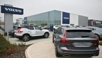 Une concession Volvo à Reading, à l'ouest de Londres, le 2 mars 2021