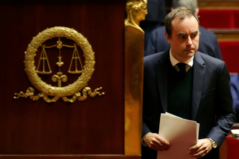 Le Premier ministre Sébastien Lecornu à l'Assemblée nationale le 24 octobre 2025 à Paris