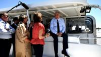 Le Premier ministre François Bayrou va prendre un bateau pour l'île d'Aix dans le cadre d'une visite au Conservatoire du Littoral pour marquer son 50e anniversaire, à Rochefort, le 7 août 2025