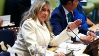 La diplomate équitorienne Ivonne A-Baki au siège de l'ONU New York le 20 août 2026.