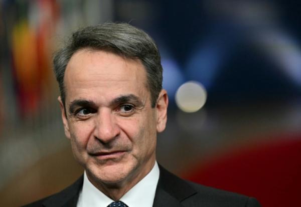 Le Premier ministre grec Kyriakos Mitsotakis à Bruxelles le 19 mars 2026
