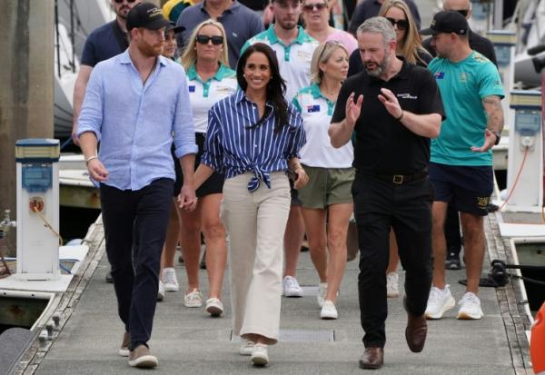 Le Prince Harry et sa femme Meghan le 17 avril 2026 à Sydney