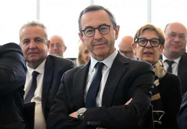 Le président de LR Bruno Retailleau à Nancy le 17 avril 2026