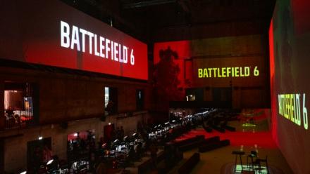 Des invités et journalistes sont réunis le 31 juillet 2025 à Paris pour la présentation par l'éditeur américain Electronic Arts du prochain opus du jeu vidéo de guerre Battlefield 