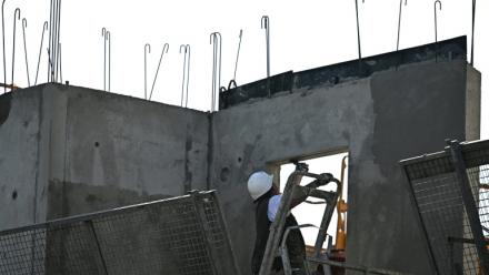 Chantier de construction, à Beziers, dans l'Hérault, le 16 octobre 2025.