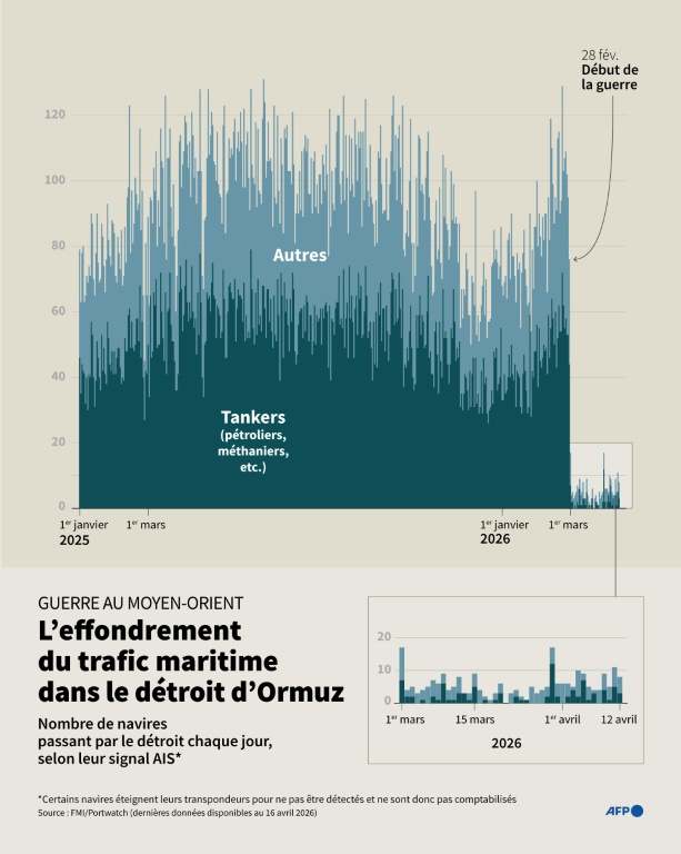 Guerre au Moyen-Orient : l'effondrement du trafic maritime dans le détroit d'Ormuz