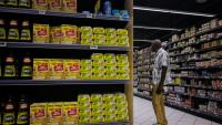 Dans un supermarché à Fort-de-France, en Martinique, le 14 octobre 2024