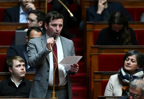 Le député français Aurélien Taché à l'Assemblée nationale le 7 février 2024 à Paris