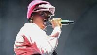 La rappeuse américaine Doechii au festival de Glastonbury, le 28 juin 2025 à Pilton, dans le sud-ouest de l'Angleterre