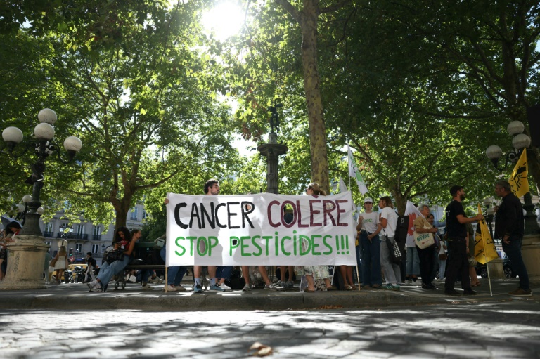 Manifestatin contre l'utilisation des pesticides à Paris, le 7 août 2025