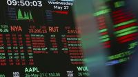 Un écran à la Bourse de New York, le 27 mai 2026
