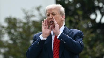 Le président américain Donald Trump à la Maison Blanche le 5 aoûr 2025
