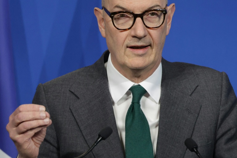 Le ministre de l'Economie français Roland Lescure, le 27 mars 2026 à Bercy, à Paris