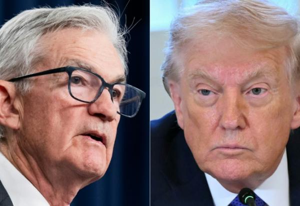 Jerome Powell (g), alors patron de la Réserve fédérale américaine, à Washington le 10 décembre 2025, et le président américain Donald Trump à la Maison Blanche à Washington, le 9 janvier 2026
