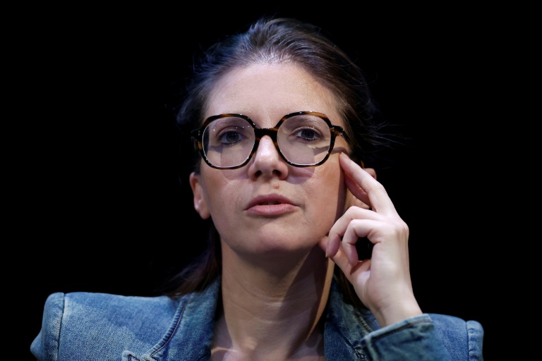 La ministre Aurore Bergé  à Paris le 11 avril 2026