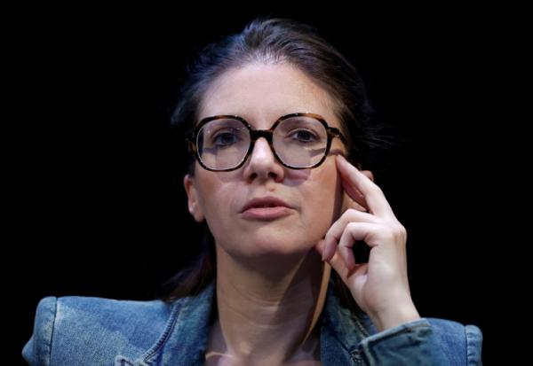 La ministre Aurore Bergé  à Paris le 11 avril 2026