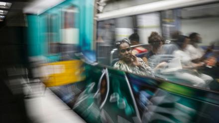 Scène dans le métro de la RATP, le 31 juillet 2026 à Paris

