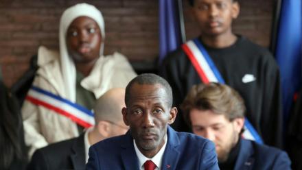 Le maire LFI de Saint-Denis, Bally Bagayoko, à Saint-Denis, le 21 mars 2026 
