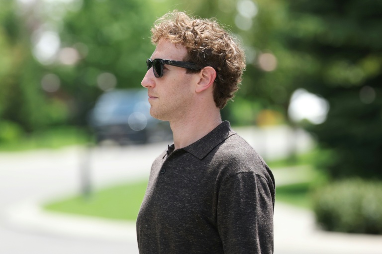 Mark Zuckerberg, fondateur de Facebook et patron du géant américain des réseaux sociaux Meta, le 4 juillet 2026 à Sun Valley, dans l'Idaho